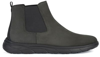 Geox U Portello, Stivale alla Caviglia Uomo, Fango, 40 EU
