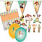 Firlefantastisch Der Partyshop/DH-Konzept Pippi Langstrumpf Dekoset Servietten, Wimpelkette, Konfetti und Ballons // Pippi Langstrumpf Partydekoration