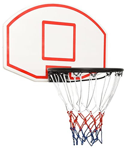 vidaXL Basketballkorb Basketball Basketballboard Basketballspiel Basketballanlage Korbanlage Basketballring Backboard Weiß 71x45x2cm Polyethylen
