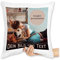 Kissen 40x40 Zierkissen - eigenem - Foto Bild Geschenk I Dein Bild und Text - 40 x 40 cm - Weiß - fotokissen+selbst+gestalten fotokissen selbst gestalten personalisiertes Photo sofakissen