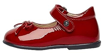 Naturino Ballerinas aus Lackleder mit Riemchen, Dunkelrot 26