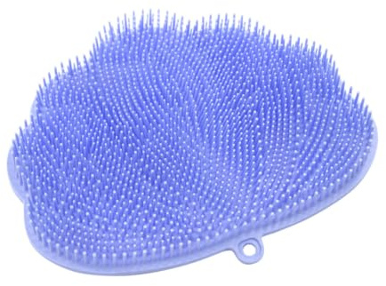 Massage Duschbürste Blau aus Tpe für Erwachsene, 1 Stück | Seife oder Duschgel Nutzbar, Leicht zu Reinigen, Badezimmerausstattung für Bad und Körperpflege