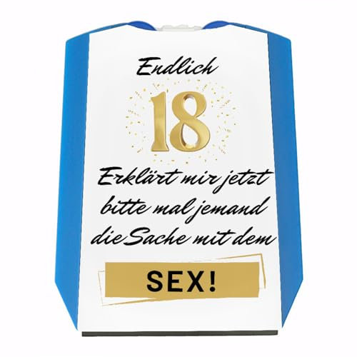Endlich 18 Parkscheibe mit Spruch Erklärt Mir jetzt Bitte mal jemand die Sache mit dem Sex! eine lustige Parkscheibe für das Auto Geburtstag witzige Führerschein Eiskratzer