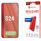 Displex Schutzglas 2D/ Clear (10H) für Samsung Galaxy S24/S25, Eco-Montagerahmen, Tempered Glas, kratzer-resistente Schutzfolie, hüllenfreundlich