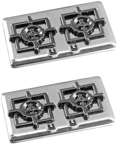 Abaodam 2 Pièces Mini réchaud à gaz Meubles Jouets pour Les Tout-Petits Jouet de poêle créatif cuisinière à gaz Mini-Maison Maison de poupée Accessoires décorer Modèle