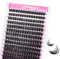 Fadlash Wispy Cluster Lashes DIY Individual Lashes 0.07 D Curl 8-16mm 100D Lash Extension Reusable Soft Fluffy Eyelash Extensions