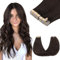 GOO GOO Tape in Extensions Echthaar, Tape Extensions Echthaar, 50cm 100g 40pcs, Extensions Echthaar, Haarverlängerung Echthaar, 2A Hellbraun