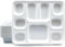 ECONX 9 Compartment Bagasse Rectangular Plate 50Pcs Super Strong Eco-Friendly Disposable Bagasse Plates Biodegradable Perfect for Any Occasion for Lunch, Buffet, and Party Restaurants, Food Truck