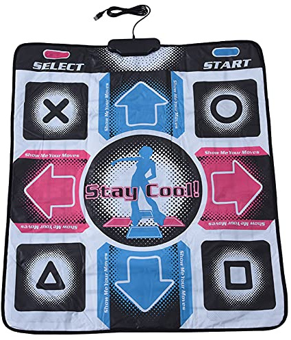 shenruifa Tanzmatte, Tanzmatten-Pad, Tänzerdecke, rutschfeste, Langlebige, Verschleißfeste Tanzschritt-Tanzmatten-Pad-Tänzerdecke mit USB PC