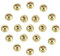 PATIKIL 2.8mm Fly Tying Tungsten Beads, 50 Pcs Gold Slotted Beads for Jig Hooks