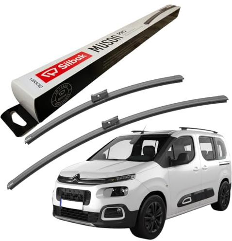 Silbak Windscreen Wipers, fits for CITROEN BERLINGO (2018 ONWARDS) Front Wiper Blades, 600mm/430mm