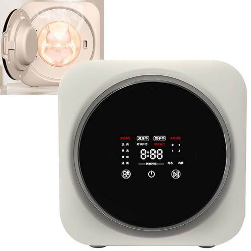 SNBGRYE Lave-Linge 3,5 L, 2 en 1 - Lavage + SéChage, SèChe-Linge Mural/De Table, 4 Programmes/SéChage 60℃, avec Tambour IntéRieur en Acier Inoxydable, pour Appartements Et Familles