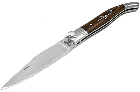 M. Zille Coltello Artigianale Tipo LAGUIOLE Pieghevole in Acciaio Coltello da Collezione Coltello Tascabile