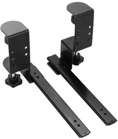 Jvjggag Desk Tray, Shelf Sliding, Sliding Computer Drawer, Adjustable Desk Extender, Adjustable Under Desk Keyboard Tray with Slide-Out Computer Drawer for Space and Desk Ergonomics