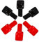 COSMEVIVI 6pcs Battery Terminal Covers Positive Negative Insulation Caps Prevent Circuits Wear for Cars Trucks Boats Motorcycles More