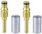 2PC High Pressure Washer Hose Fitting Connector Pipe Tip Repair Connector Adaptor for Karcher K Hose Plug Fitting with Sleeve(2 pcs E)