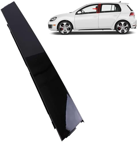 INLY Baguettes de protection noires pour porte de véhicule avant gauche compatible avec Volkswagen Golf 5K4837901A041 5K4837901A (2009-2013)