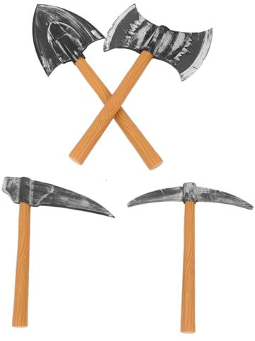 SOIMISS 4 Pièces Accessoires Nains déguisement Halloween Ensemble de déguisement pioche Ensemble Accessoires Cosplay de Costume pour Enfants déguisement de Eva