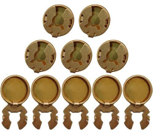 10 Pièces en Laiton Rond Bouton De Manchette Couverture Boutons De Manchette pour Mariage Chemise Formelle Hommes Bouton Formel Couvre Chemise Bouton Couverture