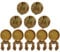 10 Pièces en Laiton Rond Bouton De Manchette Couverture Boutons De Manchette pour Mariage Chemise Formelle Hommes Bouton Formel Couvre Chemise Bouton Couverture