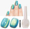 SUPWEE Shimmer Cat Eye Gel, Green Glitter Magnetic Gel Nail Polish with Magnet Holographic Cat Eye Effect Varnish for Nail Art Manicure Salon DIY at Home