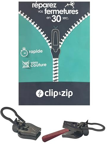 Reparatur Schieber Kunststoff Zipper (Schwarz, 10)