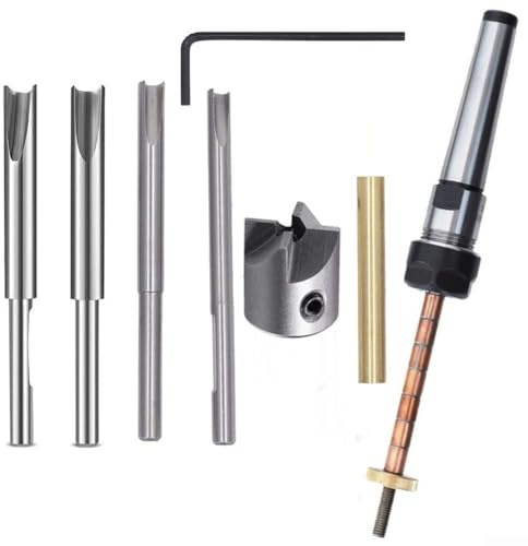 Todikaper Pen Turning Mandrel Set Carbon Steel Wood Turning Kit 7mm Drill Bit Pen Making Accessories for Lathe Woodworking 8PCS