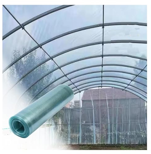 QRZCZXNP Transparente Dachplatten aus Polycarbonat zur Geräuschreduzierung, Schalldämmung, Schutz vor Regen und Schnee, ideal für Gewächshaus-Carports, leicht zu biegen und zu schneiden, 2 x 5 m