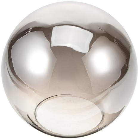 DEARMAMY Glaslampenschirm Kugelförmig Ersatzglas Für Pendelleuchte Lampenschirm Rund Glas Dekorativer Glasschirm Für Innenbeleuchtung 15.00 X 15.00 X 15.00 cm
