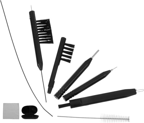 VICASKY Multifunktionales Reinigungsset für Effektive Pflege und Reinigung aus Nylon und Abs mit Bürsten Tüchern und Schraubendreher für Hörgeräte zu Hause