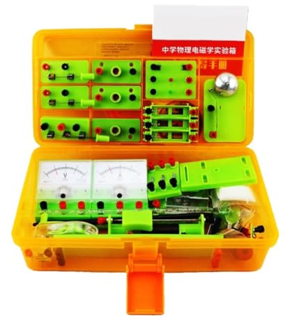 AZHKJKZH Elektrizitätslehre Set Elektrischer Schaltkreis Experimentierbausatz Physik Experimentierkasten Magnetismus Experimente