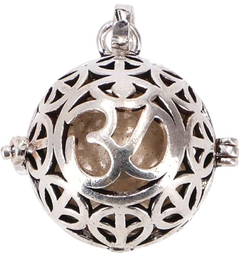 Engelsrufer Om Klangkugel Kettenanhänger, silber, /silber