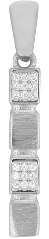 Akzent Anhänger für Damen in 925 Silber, 100% Wasserfest & Hautverträglich