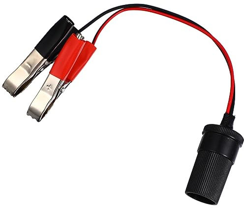 WINOMO 12V Auto Batterie-Clip-On und Zigarettenanzünder-Adapter