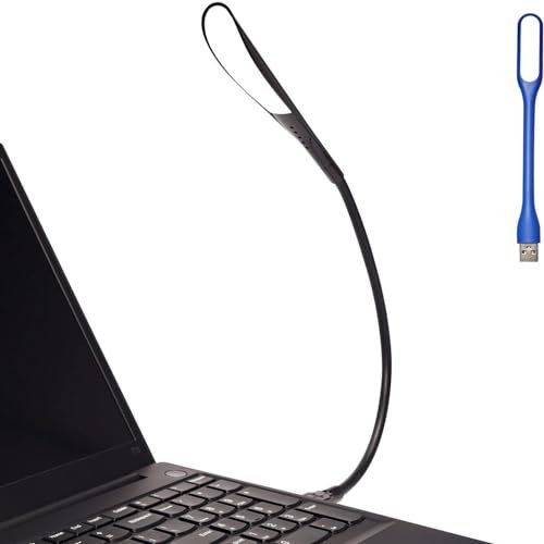 EBYPHAN LED Luce USB Dimmerabile, Lampada USB per PC Portatile, Lampada LED USB per Tastiera Computer, Collo D'Oca Flessibile, luminosità a 3 Livelli