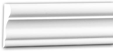 PRO[f]home® - Panel Moulding 151377 Dado Rail Decorative Frieze Neo-Classicism Style White 2 m