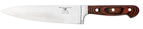 Rockingham Forge Essentials 8000 Series 8” Chef’s Knife with Classic Riveted Pakkawood Handles and Full Tang Construction, Stainless Steel Blades