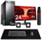 Postazione completa di monitor, altoparlanti, mouse, tastiera, computer con quad-core i5 con 16gb ram ddr4 ssd 240gb windows 10 pro con licenza. Tappetino XXL mouse e tastiera in omaggio.
