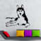 Vinyl Wandtattoo Wanddekoration Wohnkultur Husky Hund Tier Haustier Veterinär Shop Kunst Husky Hund Poster 61X57Cm