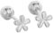 Boucles d'oreilles à tige en forme de petite fleur 18 g pour femmes et filles en argent sterling 925 avec mini marguerites mignonnes de 3 mm à vis pour tragus tige minimaliste et hypoallergénique