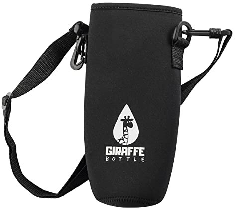 Giraffe Bottle Neoprene Bottle Carrier with Strap