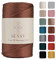 Sensy Premium 5 mm 104 Yards Polyesterseil 100% Polypropylen-Kordel Makramee-Kordel 5 mm Häkeltasche Kordel Makramee Seil Häkelgarn Geschenk für Strickwaren (Kupfer)