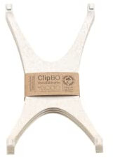Wandbildhalter ClipBO, 4er Set creme, nachhaltige & elegante Präsentation von Fotos u. Postkarten (10x15cm/A6) an Wänden, der neuartige Bilderrahmen von BODO mit 3D-Effekt