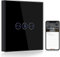BSEED Smart ZigBee Vorhang Schalter, Kompatibel mit Smart Life/Tuya APP, arbeitet mit Alexa und Google Home, intelligenter Vorhang Schalter mit Touch Panel Schwarz (Hub erforderlich)