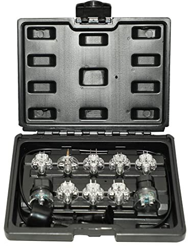 DPTOOL Kraftstoffinjektor Noid Light Test Kit Noid Lites IAC Tester Kompatibel mit GM PFI/TBI/SCPI/Multec2 Ersatz für Ford TBI Kompatibel mit Bosch2/PFI mit Erweiterung