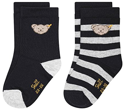 Steiff Unisex Kinder Mini Basic Socken 2er Pack GOTS
