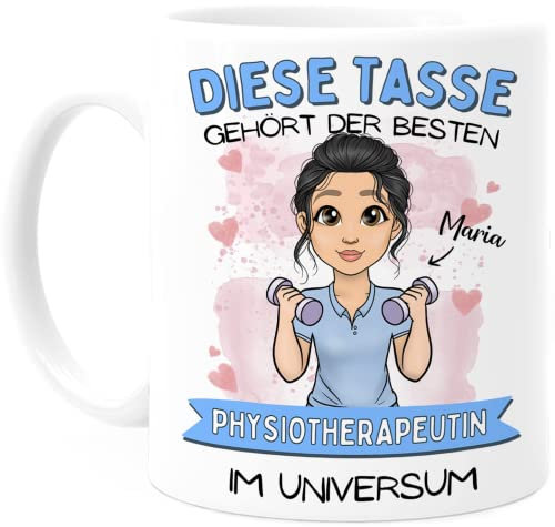 Cupdarling® Tasse Personnalisable Cadeau Pour Kiné - Idee Cadeau Femme Original - Tasse Humour - Cadeau Anniversaire Femme - 330 mL Céramique - Tasse Kine