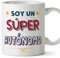 MUGFFINS Tazas para AUTÓNOMO hombre - En Español - Soy Súper - 11 oz / 330 ml - Regalo original y divertido