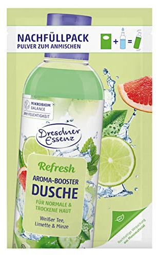 Dresdner Essenz Nachfüllpack Duschgel Pulver zum selbst Anmischen Refresh 45 g Duschbad vegan