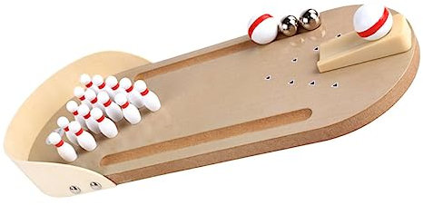 INOOMP Spielzeug Mini-Bowling-Basketball – Indoor-Bowling Für Die Frühe Entwicklung Mini-Tisch-Bowling-Schiene Mini-Bowling-Spiel Lustiges Bowling Interaktive Spielhalle Spielzeuge
